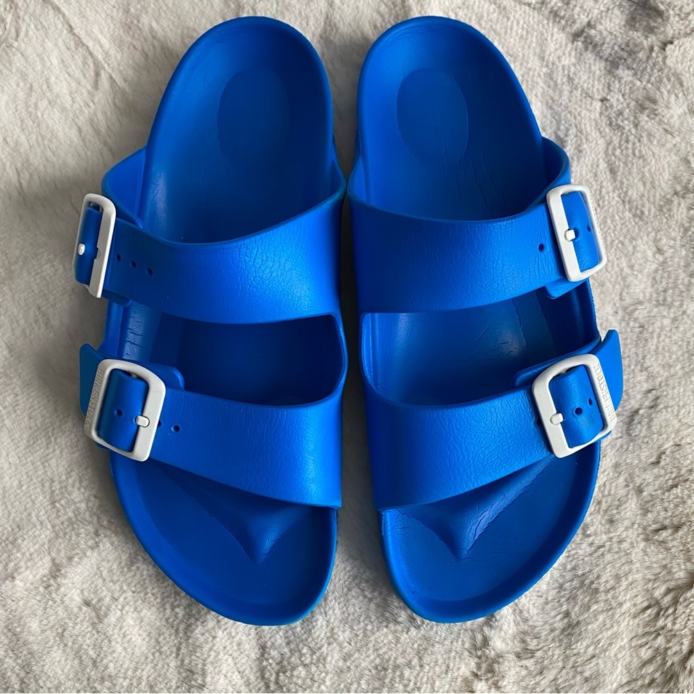 Birkenstock Arizona Essentials Eva Scuba Blue Sz 9.5 - Picture 2 of 7